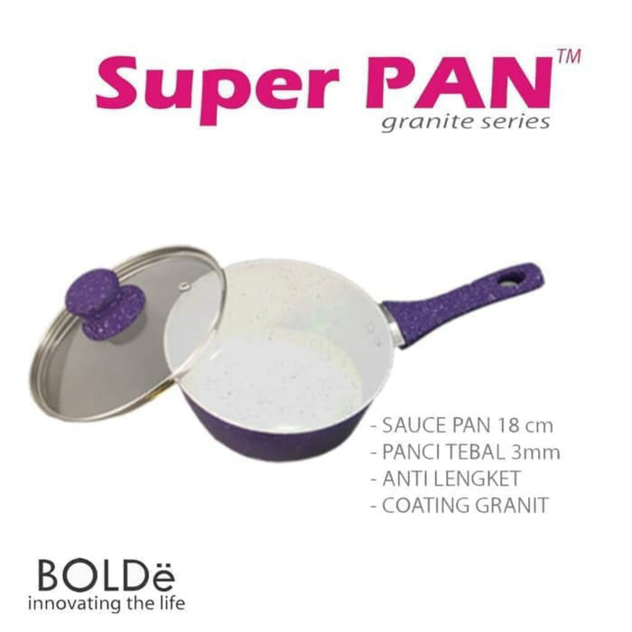 Bolde Pan Super Pan Sauce Pan 18CM - Purple